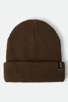 Unisex Heist Beanie in the color Walnut Brown - Front Product View