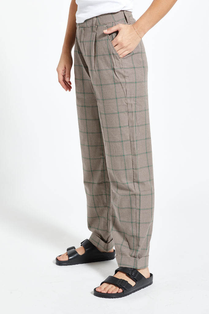 Brixton Victory Trouser Pant - Sesame/Seal Brown