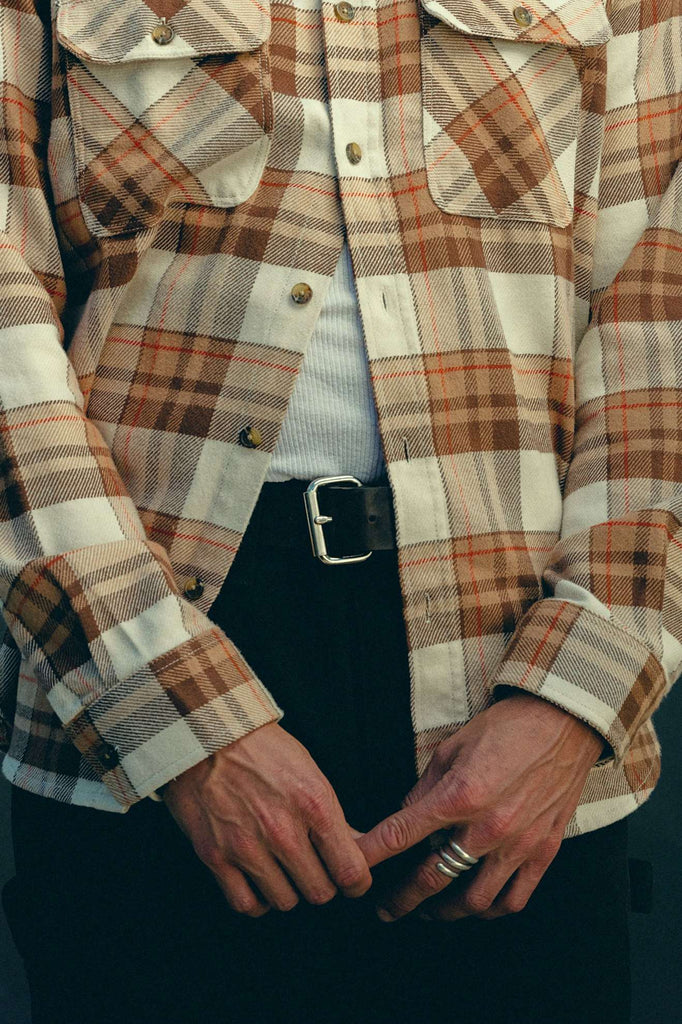 Men's Lifestyle 2 | Bowery L/S Flannel - Whitecap/Pinecone Brown/Burro Brown