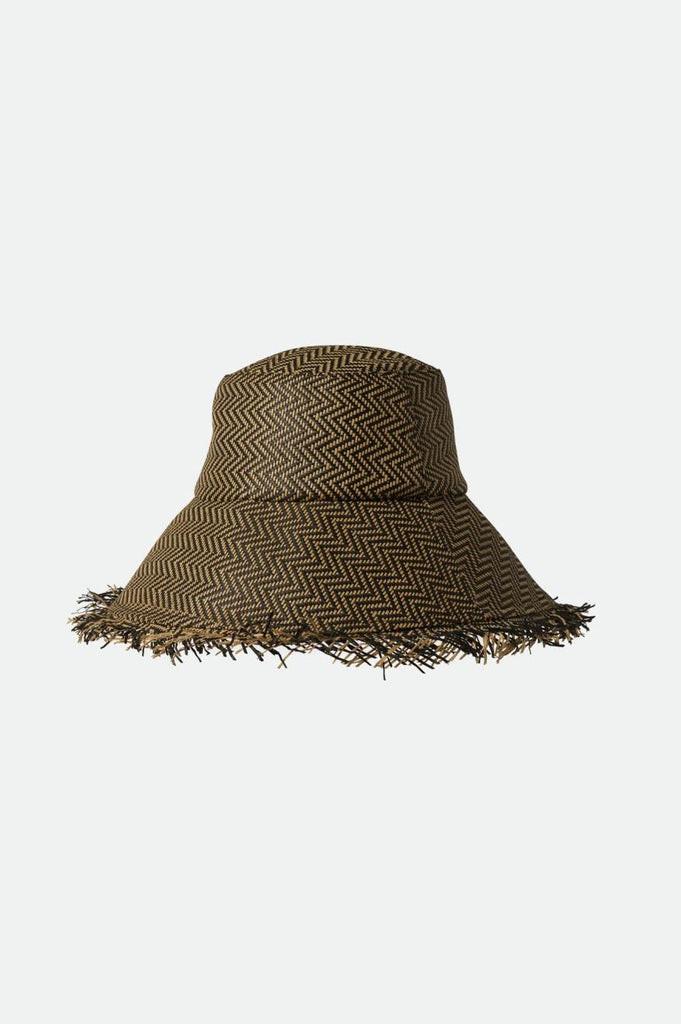 Brixton Alice Packable Bucket Hat - Black/Natural