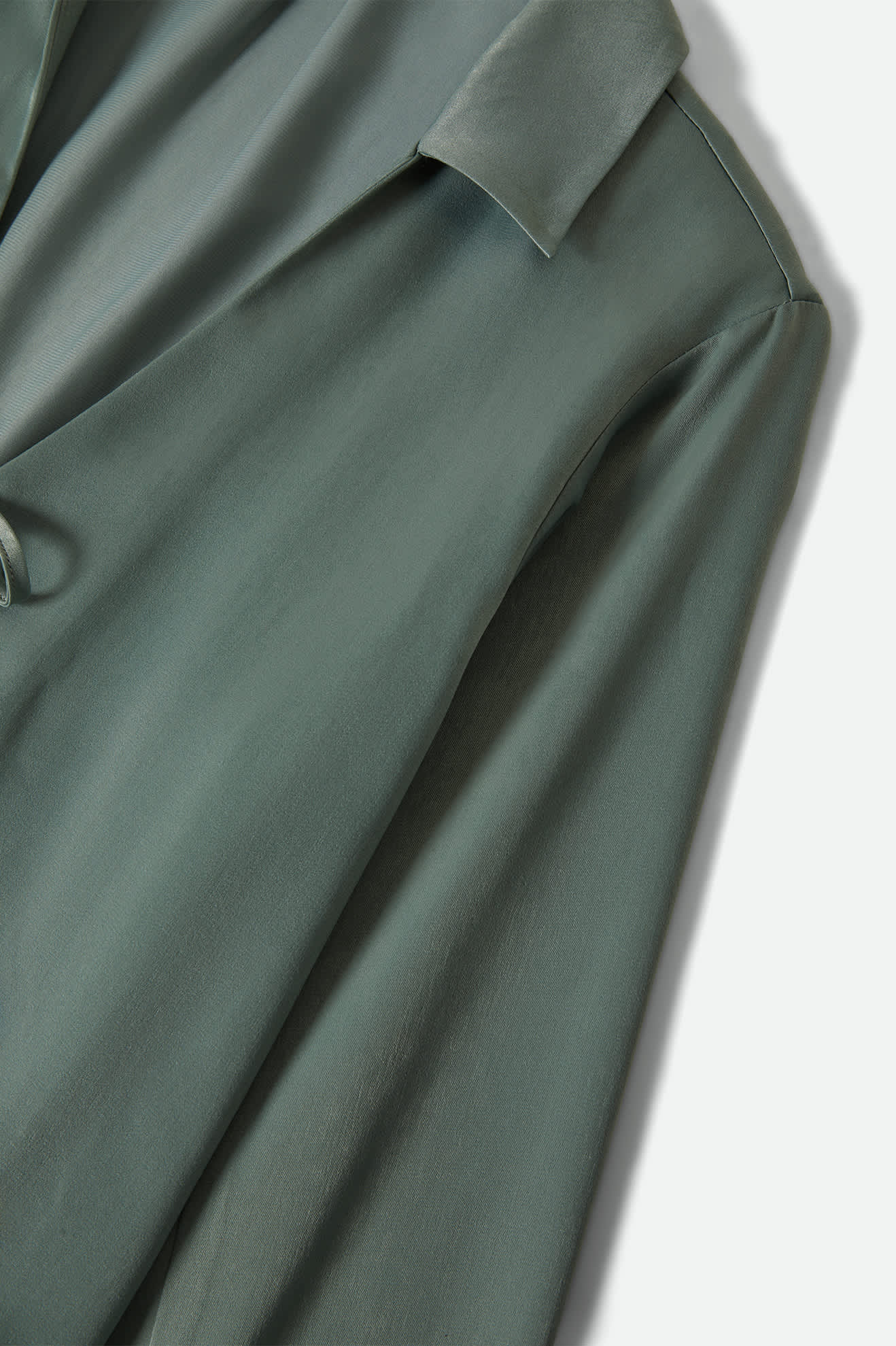 Women's Soho Silky Top in the color Blue Green Shine - Additional Laydown image