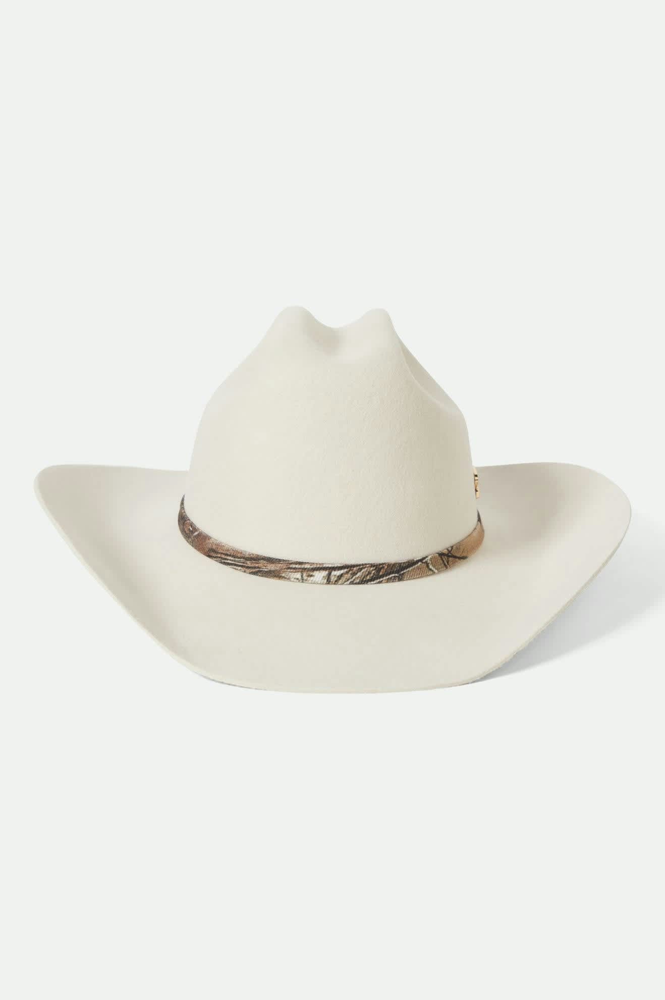 Unisex Ford Truck Country Cowboy Hat in the color Wimbledon White/Camo - Additional Laydown image