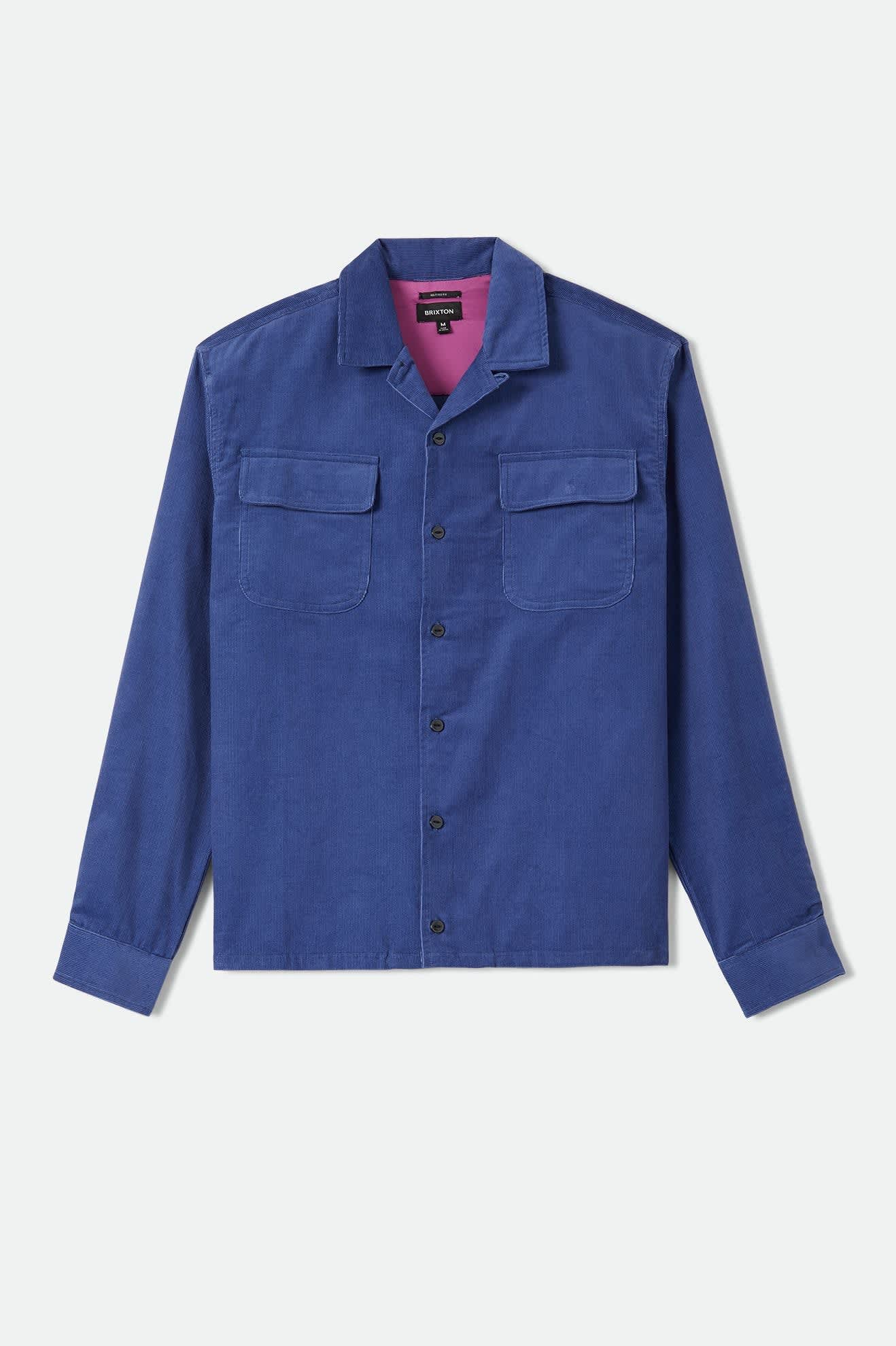 Men's Century Overshirt in the color Washed Blue - Front Product View