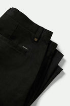 Men's Choice Chino Baggy Short in the color Black - Additional Laydown image