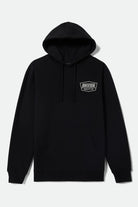 Men's Regal Hoodie in the color Black/Off White - Front Product View