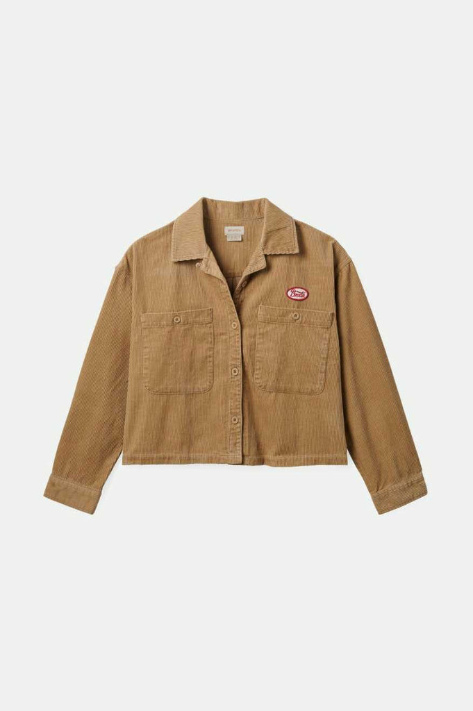 Brixton Utopia L/S Overshirt - Sand Cord