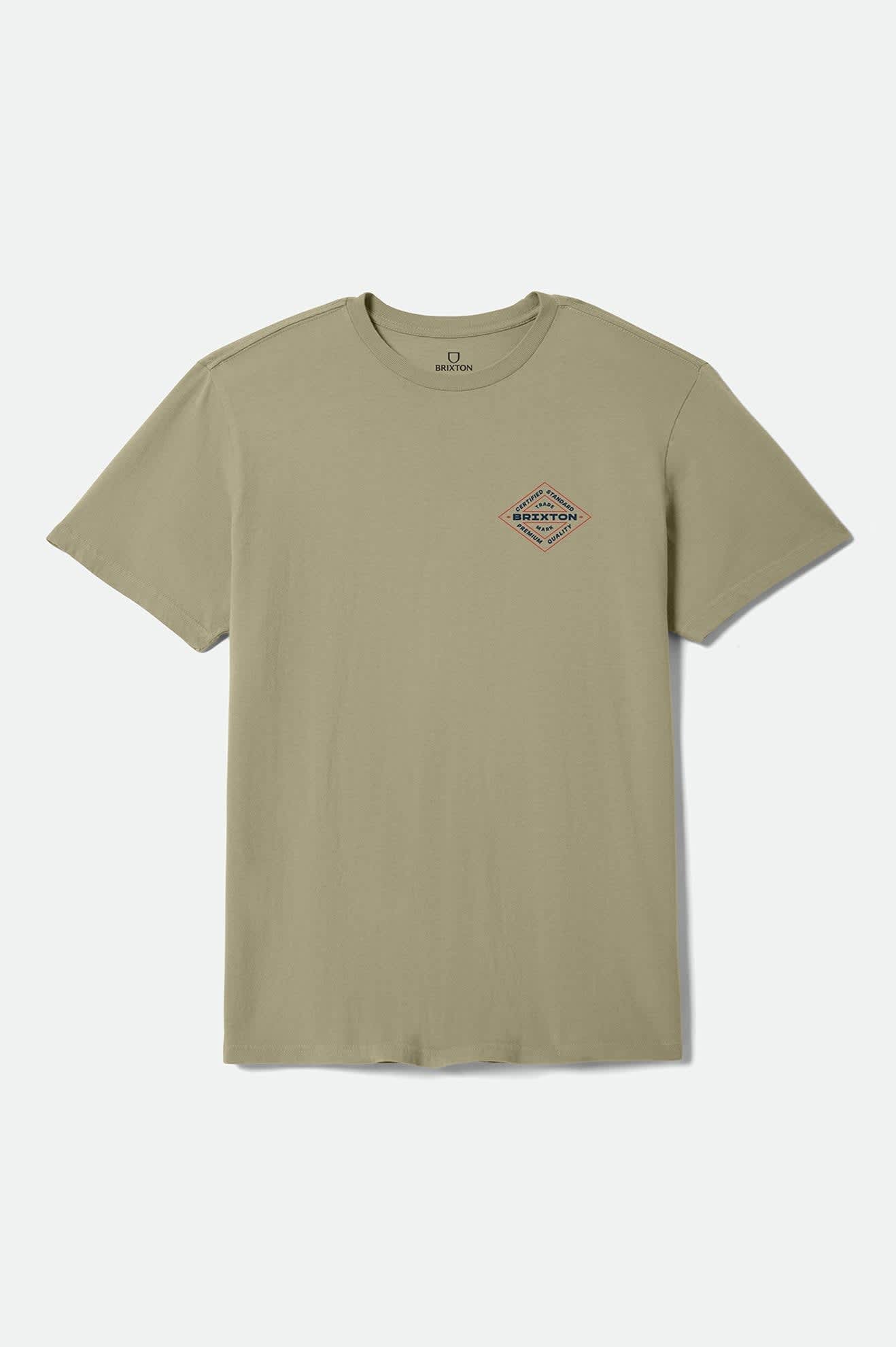 Men's Lowry Standard T-Shirt in the color Olive Surplus Worn Wash - Front Product View