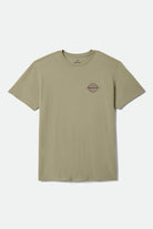 Men's Lowry Standard T-Shirt in the color Olive Surplus Worn Wash - Front Product View