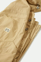 Women's Utility Overall in the color Pale Khaki - Back Style View