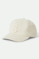 Unisex Big B Adjustable Hat in the color Egret White Canvas - Front Product View