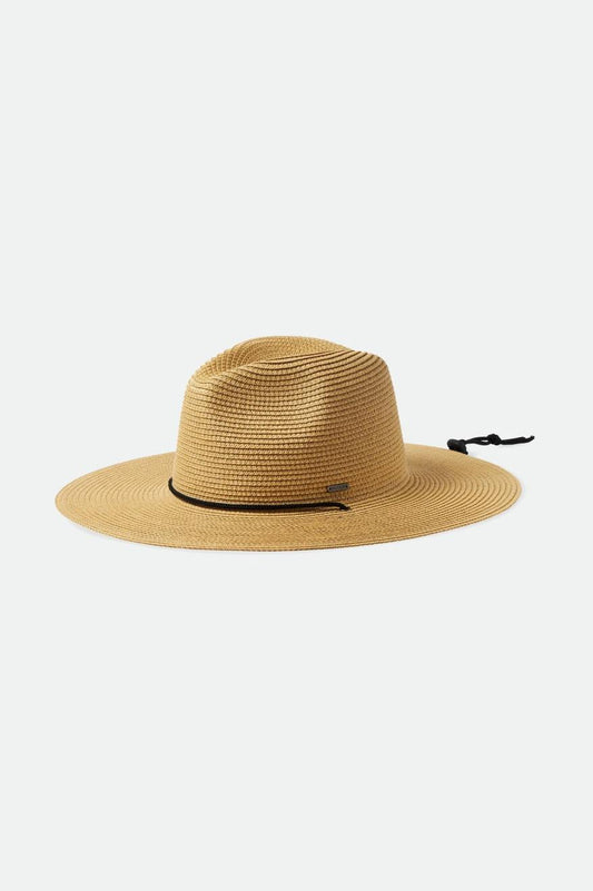 Chapeau de soleil pliable unisexe Mitch en beige – Brixton Canada