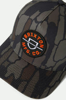 Unisex Crest Netplus Snapback in the color Bark Camo - Additional Laydown image