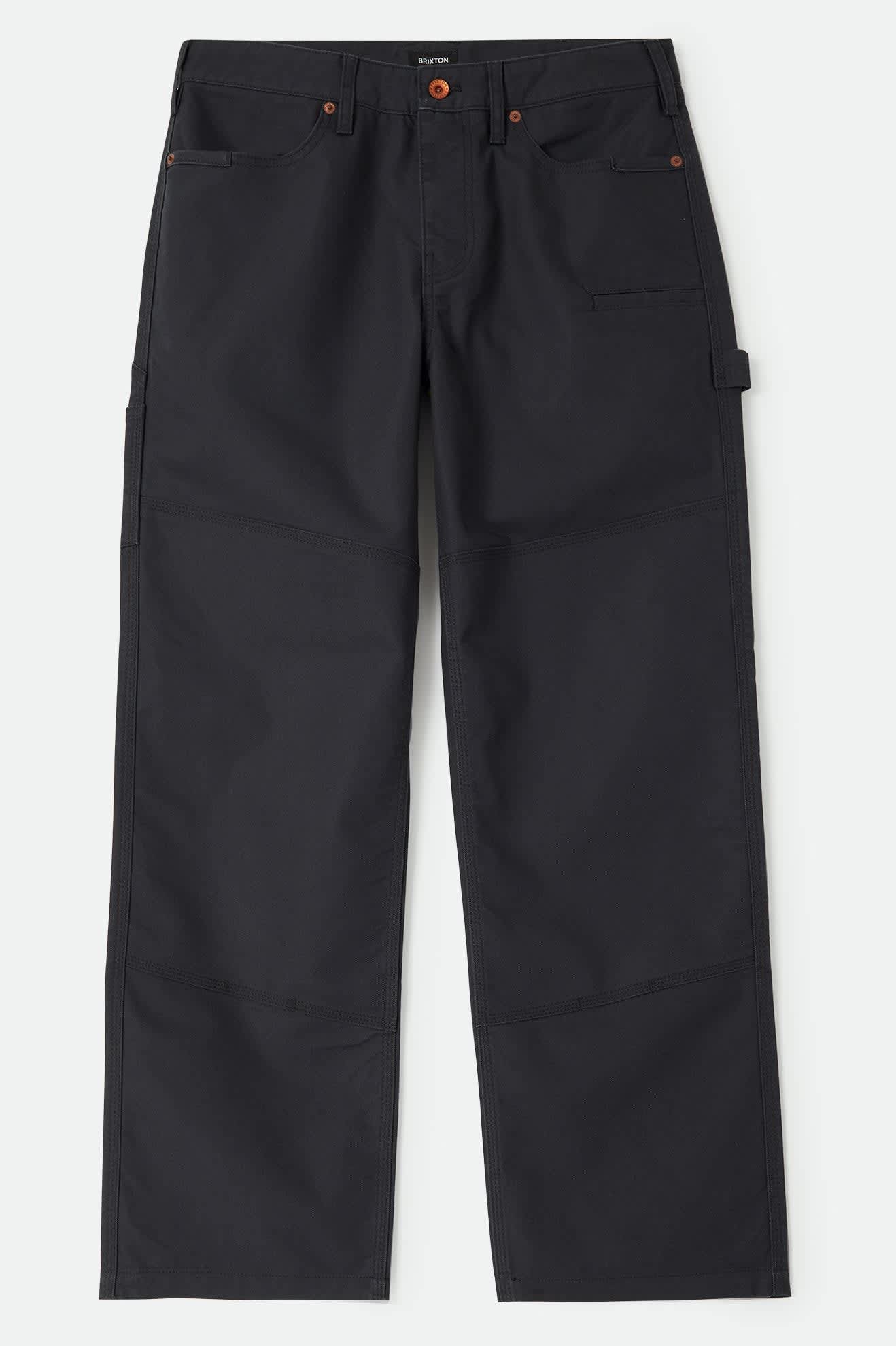Men's Builders Carpenter Pant in the color Black - Front Product View