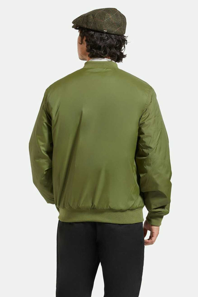 Back Fit Image | Dillinger Flight Bomber Jacket - Cypress Green