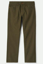 Men's Builders 5-Pocket Stretch Pant in the color Ivy Green - Front Product View