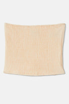 Women's Crinkle Tube Top in the color Tangerine/Off White Heather - Front Product View