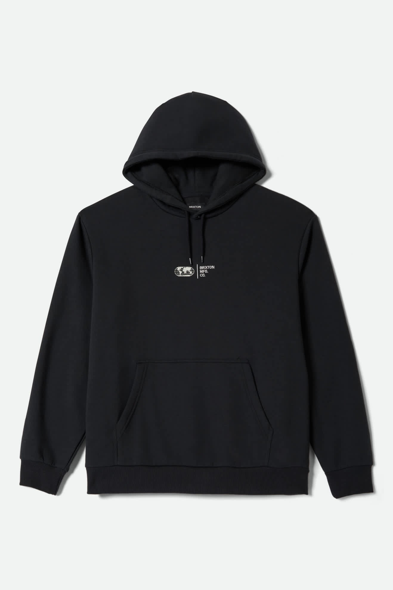 Men's Union Relaxed Hoodie in the color Black - Front Product View