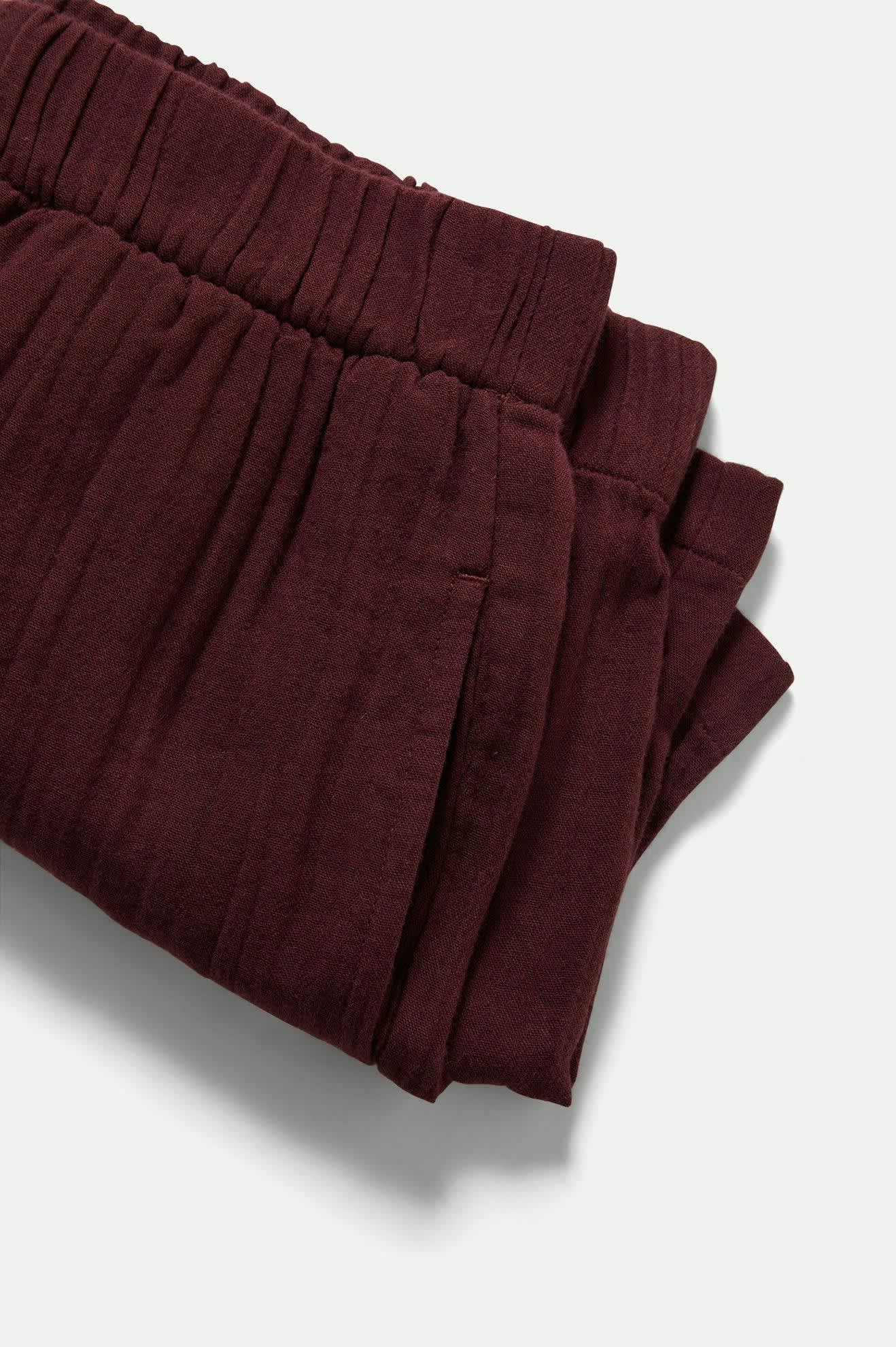 Women's Wandering Short in the color Port - Additional Laydown image