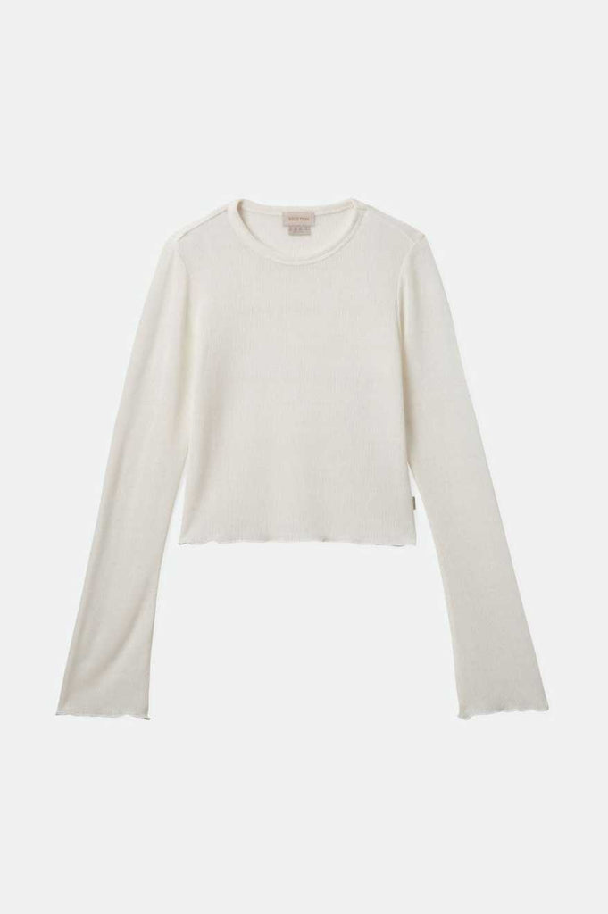 Brixton Sheer L/S Knit Top - Off White