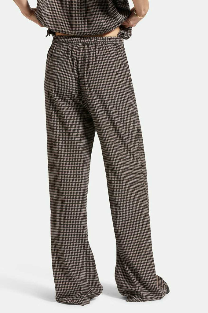 Brixton Hudson Lounge Pant - Washed Black/Cinder Grey Diamond Check