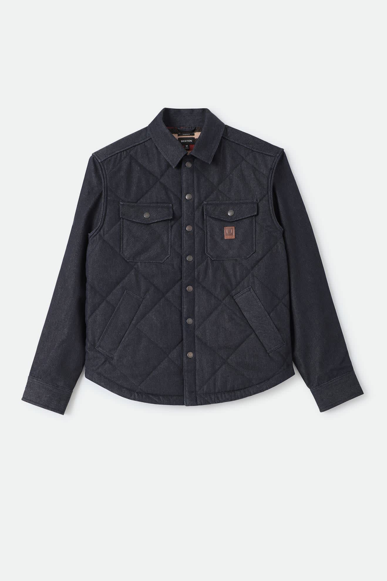 Men's Durham Lined Jacket in the color Dark Denim - Front Product View