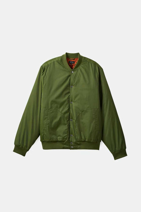 Brixton Men's Dillinger Flight Bomber Jacket - Cypress Green | Main