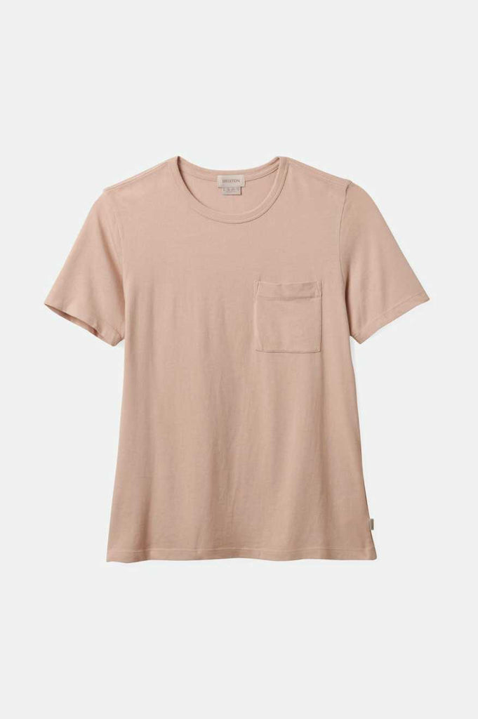 Brixton Carefree Organic Garment Dye Perfect Pocket T-Shirt - Dusty Pink