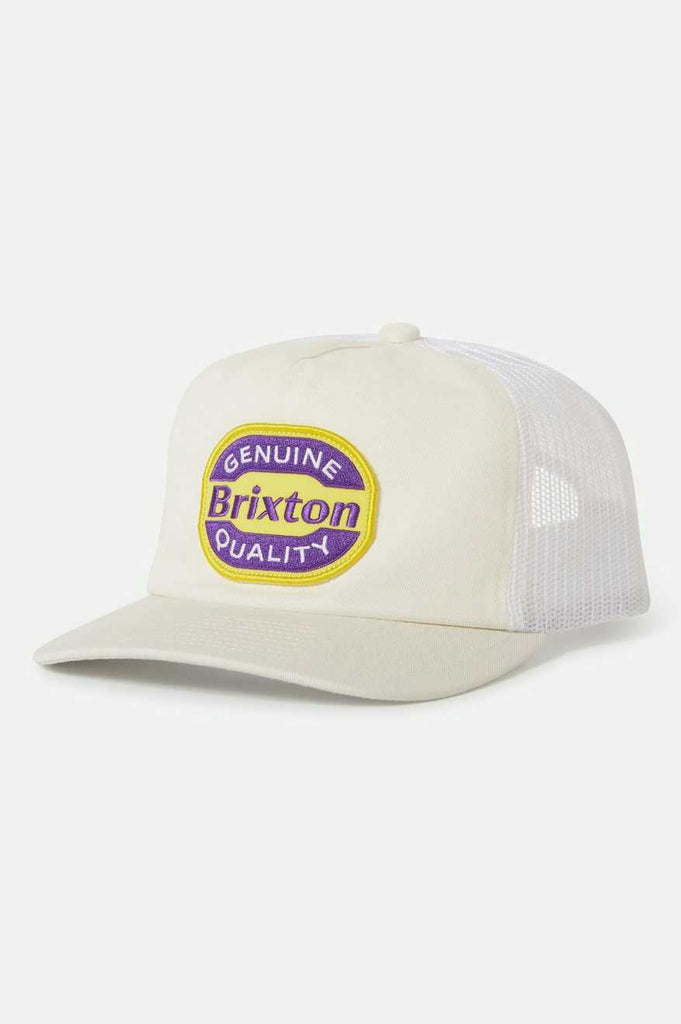 Brixton Neon Keaton Trucker Hat - White/Yellow