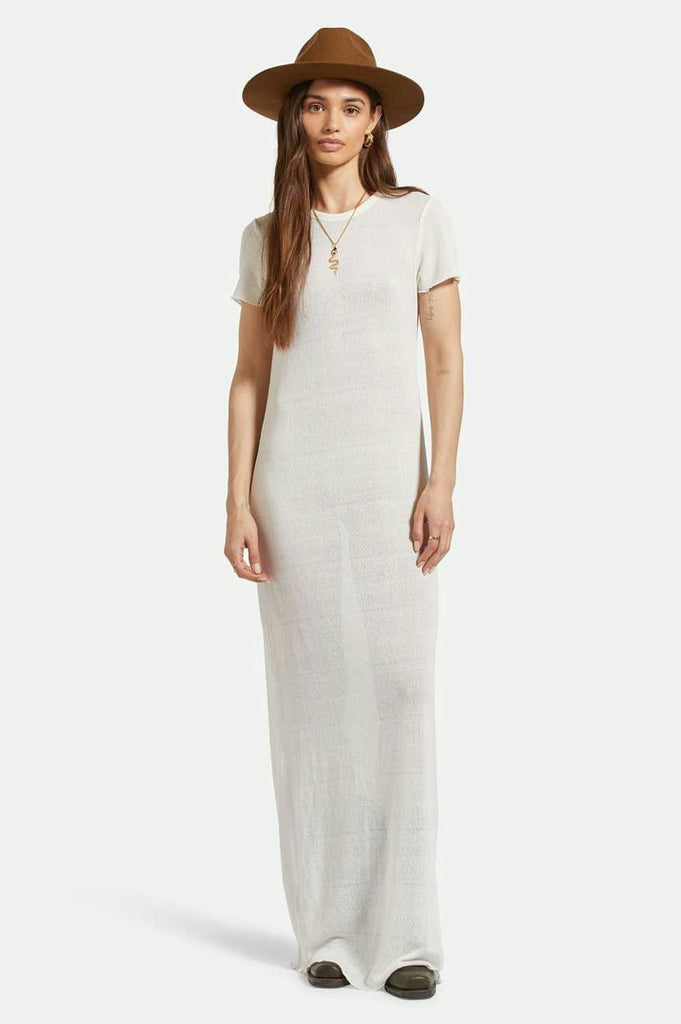 Brixton Sheer Knit Dress - Off White