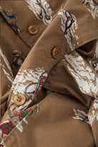 Women's Utopia Overshirt in the color Mid Century Cowboy Print - Additional Laydown image
