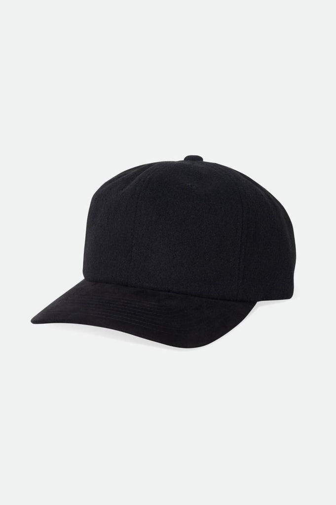 Brixton Reserve Melton Wool Adjustable Hat - Black/Black