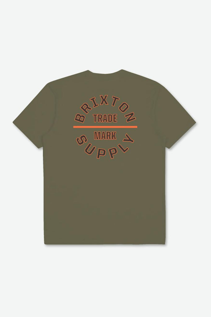 Brixton Oath V S/S Standard Tee - Olive Surplus/Carrot/Washed Black