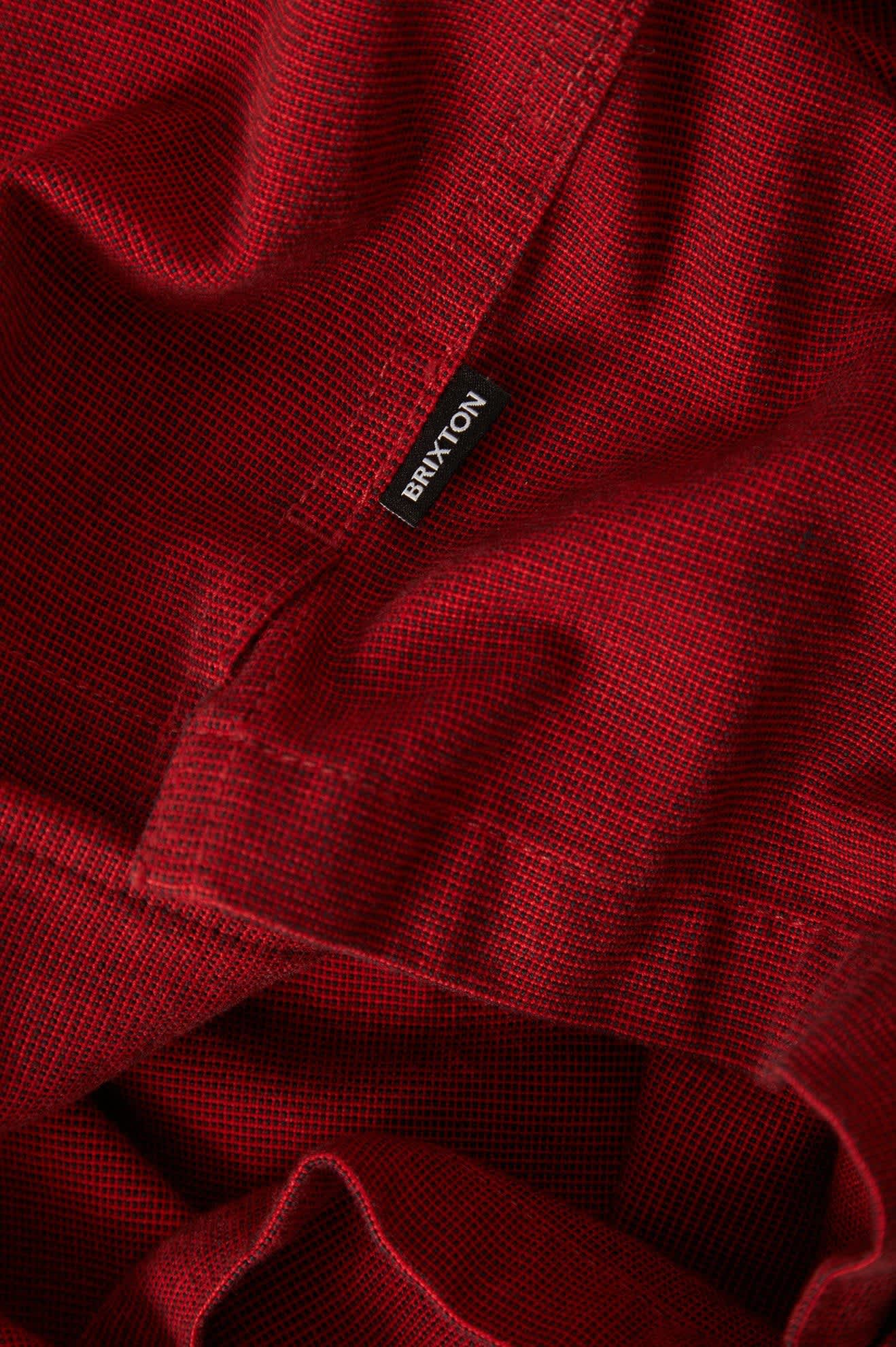 Men's Century Overshirt in the color Red/Black Micro - Additional Laydown image