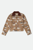 Women's Utopia Overshirt in the color Mid Century Cowboy Print - Front Product View