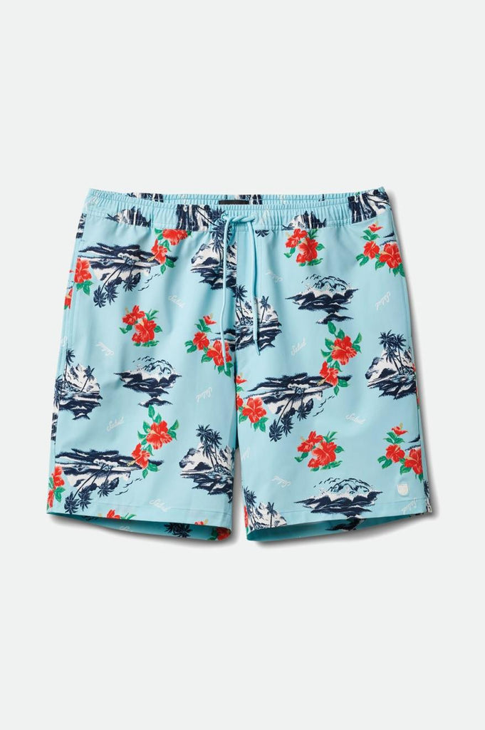 Brixton Voyage Hybrid Short 5" - Canal Blue