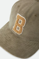 Unisex Big B Adjustable Hat in the color Dark Olive Corduroy - Additional Laydown image