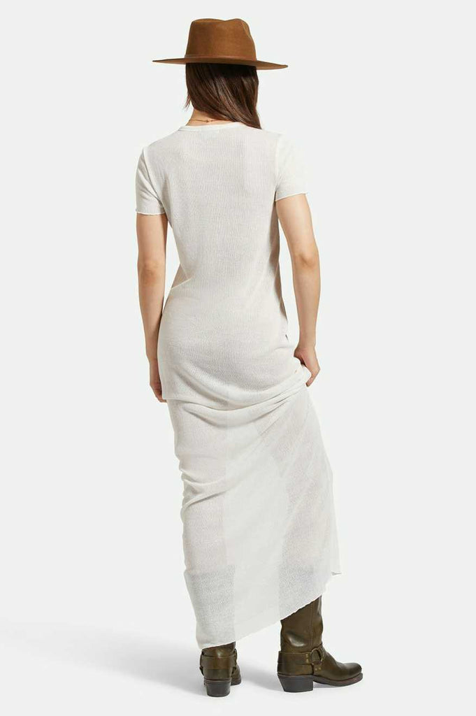 Brixton Sheer Knit Dress - Off White