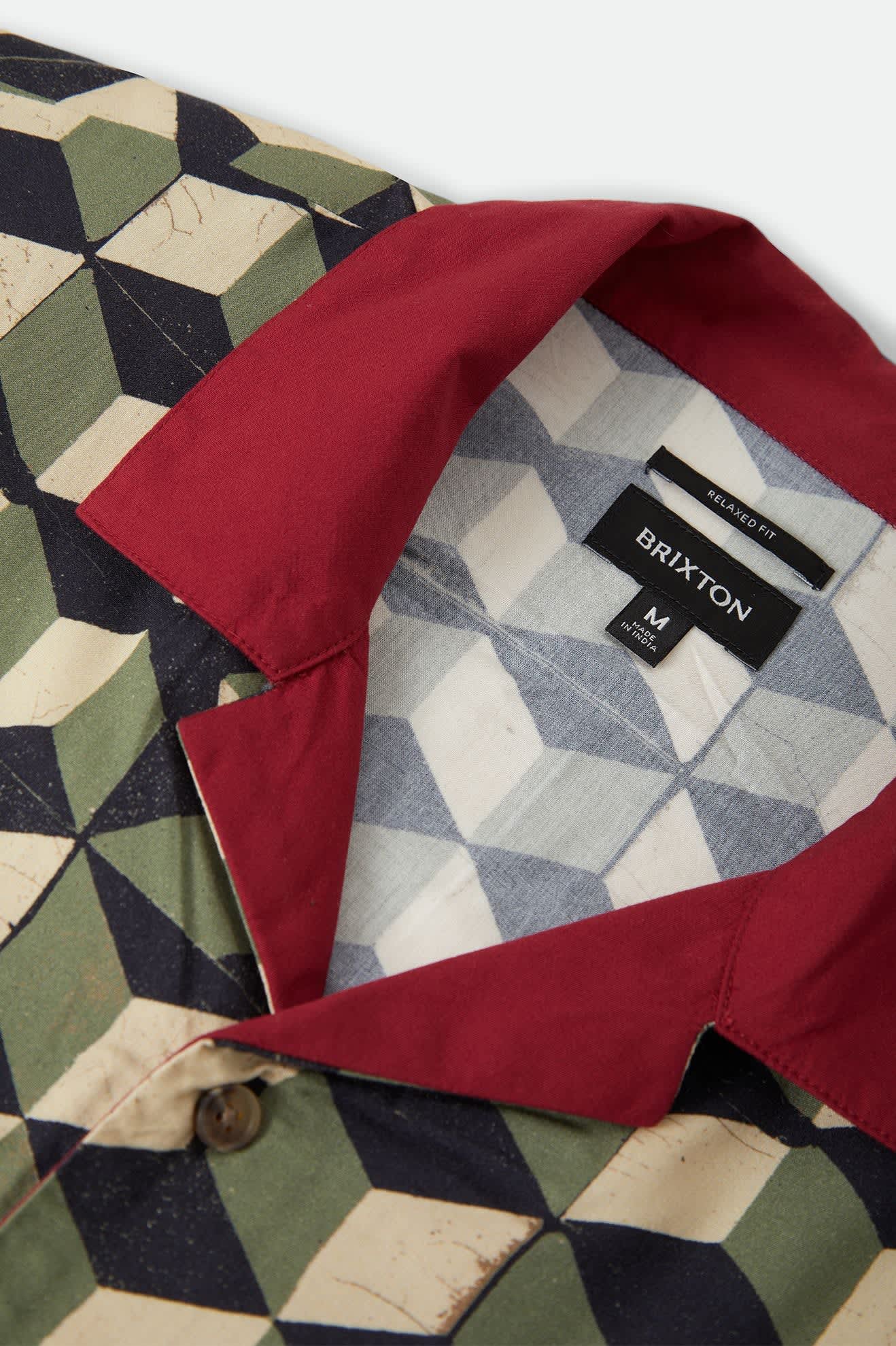 Men's Burger She Wrote Shirt in the color Black/Green Tile - Additional Laydown image