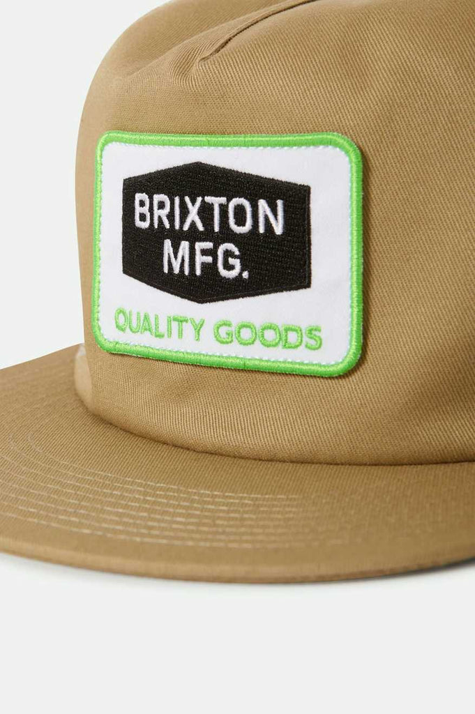 Brixton Neon Fallbrook Snapback - Khaki/Green/Khaki