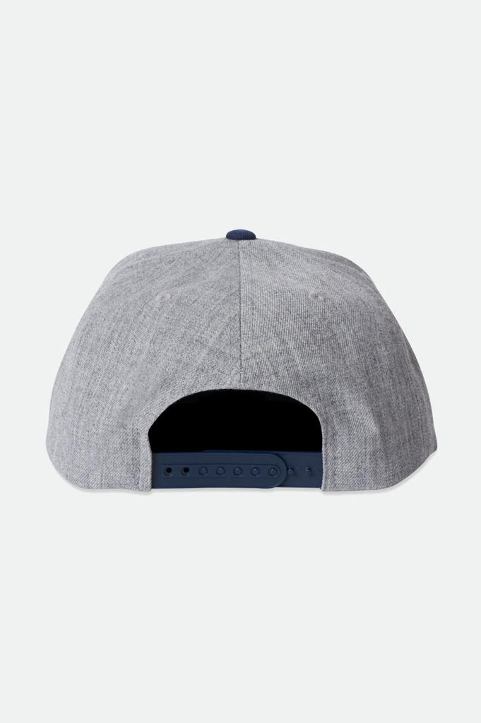 Brixton Regal MP Snapback - Light Heather Grey/Washed Navy