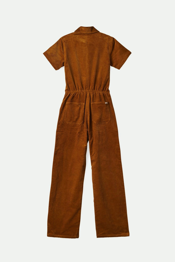 Brixton Utility Jumpsuit - Golden Brown Cord