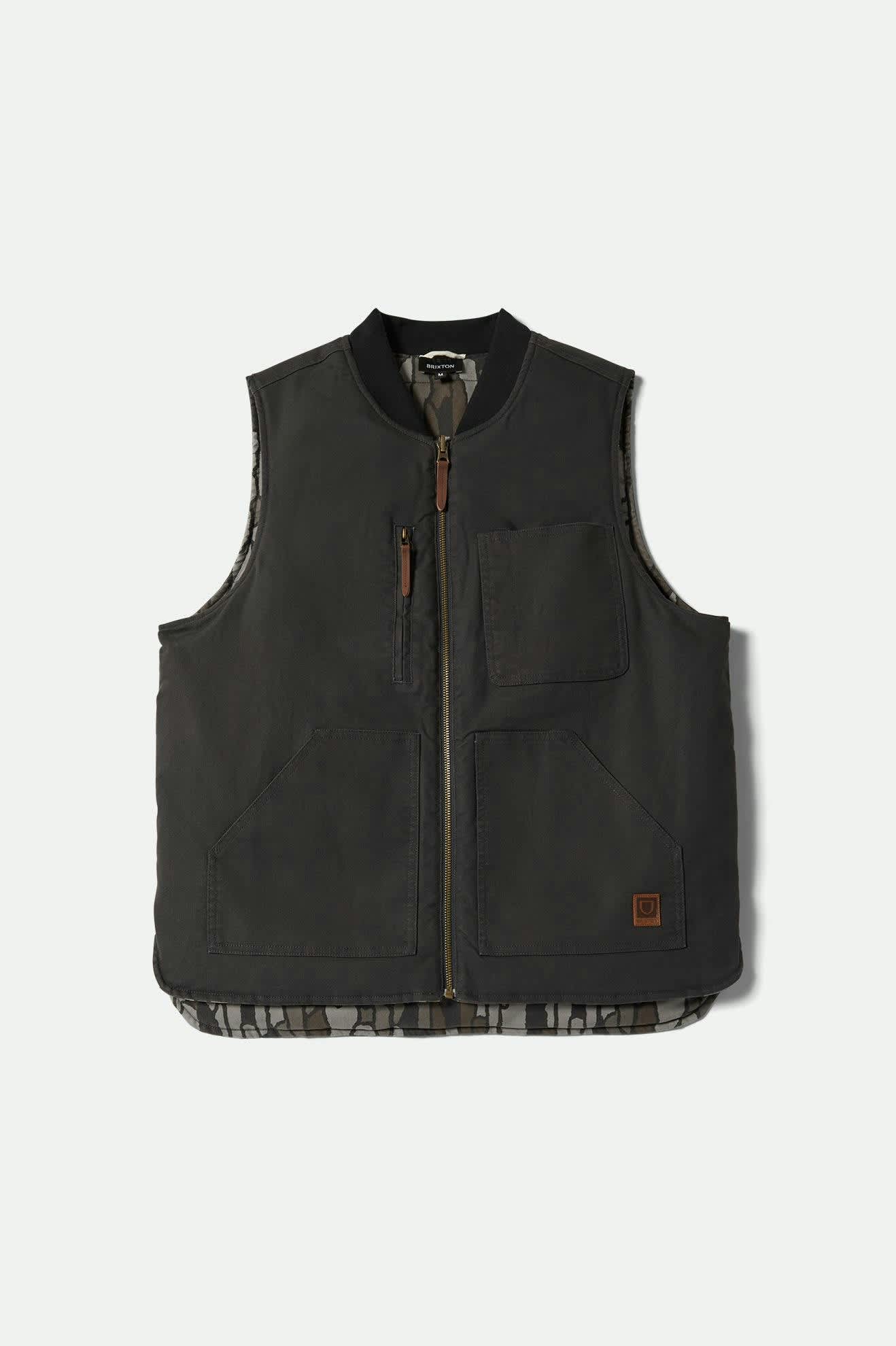 Men's Builders Abraham Reversible Vest in Bark Camo – Brixton Canada