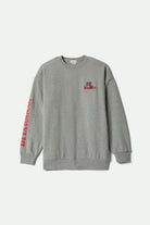 Women's Inwood Women's Oversized Fleece in the color Heather Grey - Front Product View
