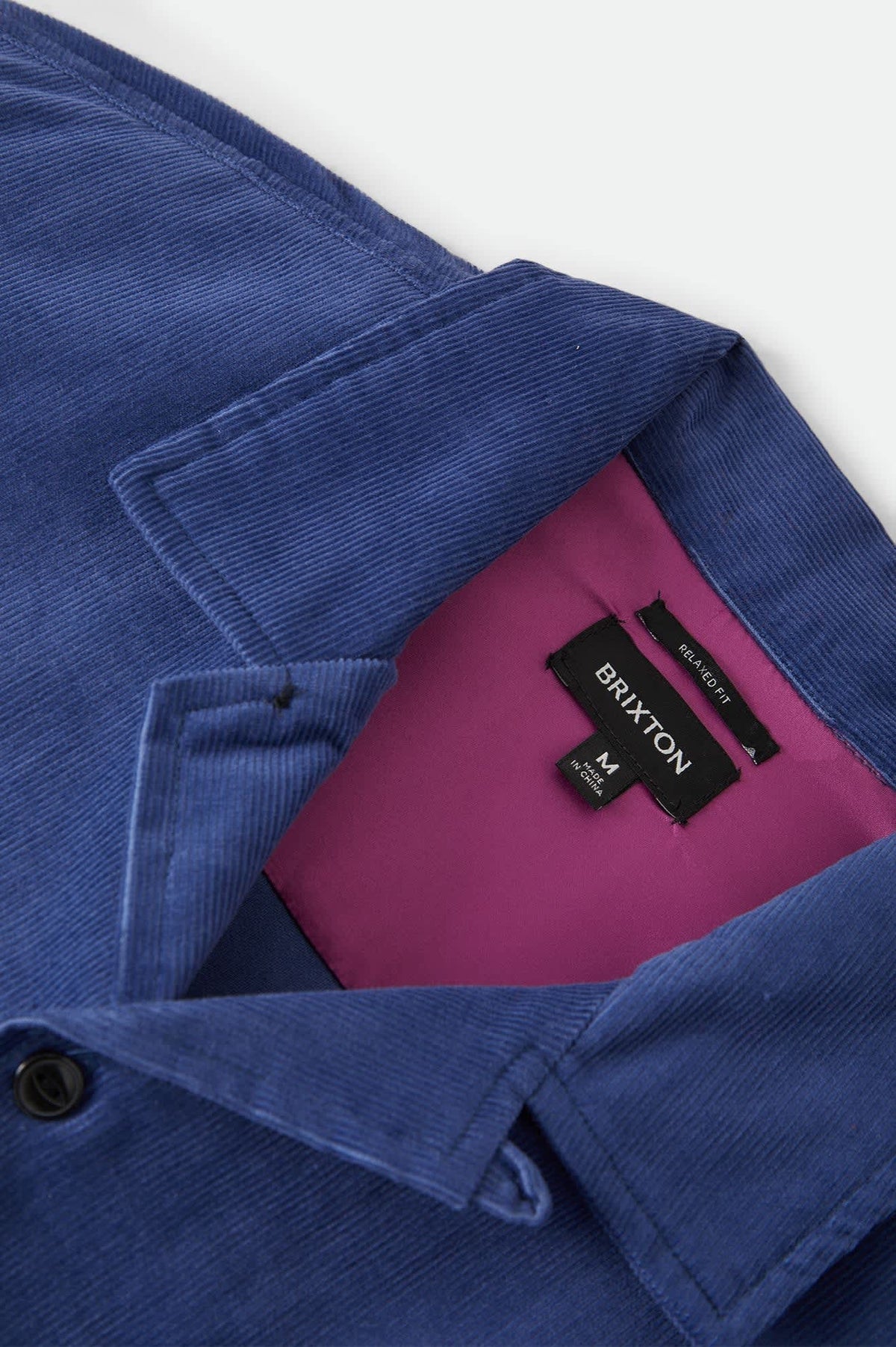 Men's Century Overshirt in the color Washed Blue - Additional Laydown image