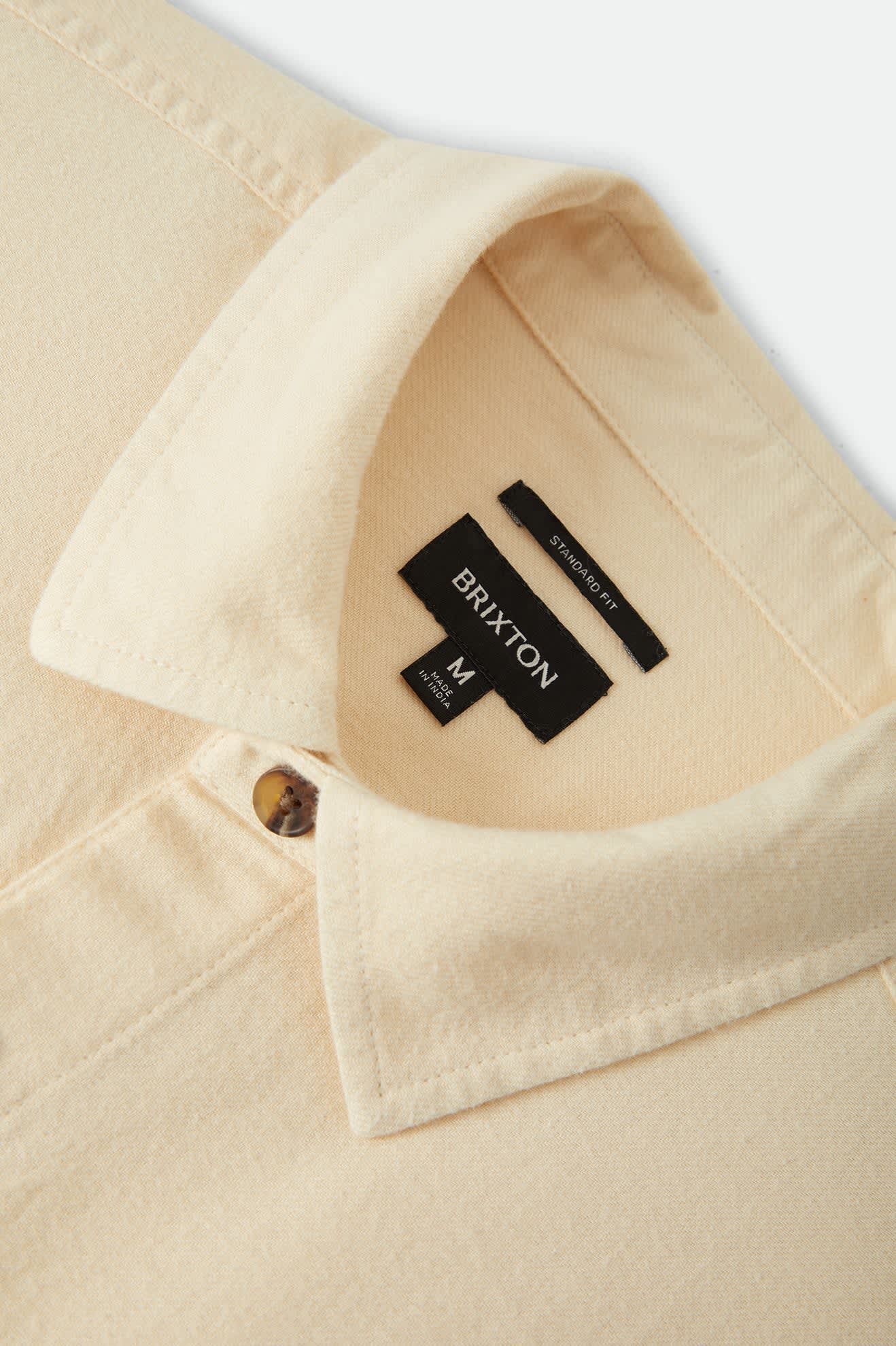 Men's Hasting Lightweight Flannel in the color Wax Paper - Additional Laydown image