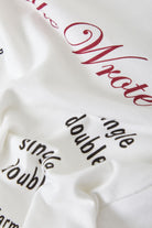 Men's Burger She Wrote Pocket T-Shirt in the color White - Additional Laydown image