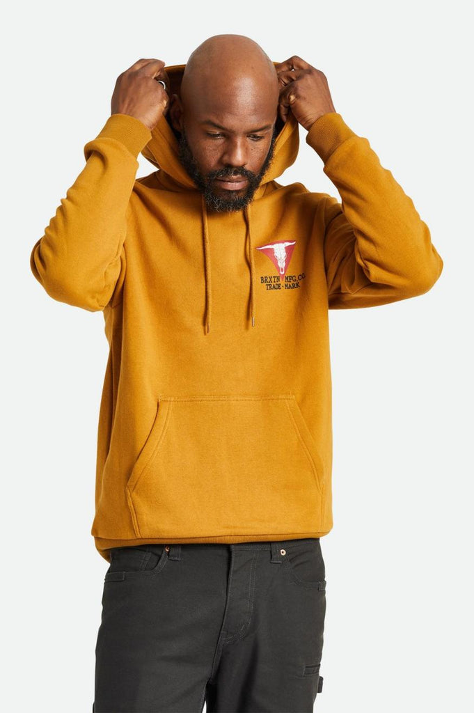 Brixton Galveston Fleece Hood - Golden Brown