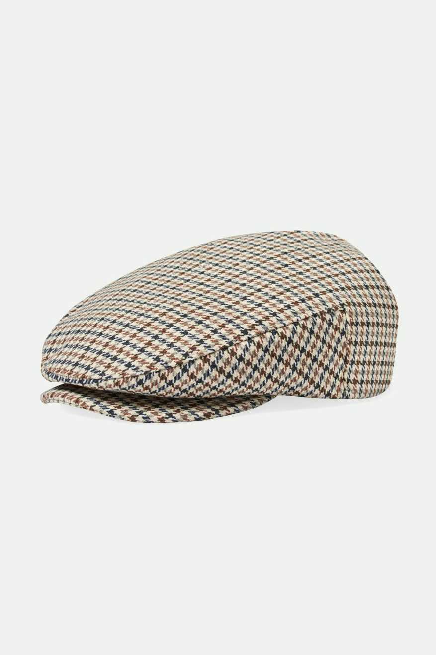 Hooligan Flat Cap - Sand/Black/Sepia