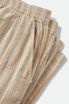 Women's Lounge Pant in the color Sand Stripe - Additional Laydown image