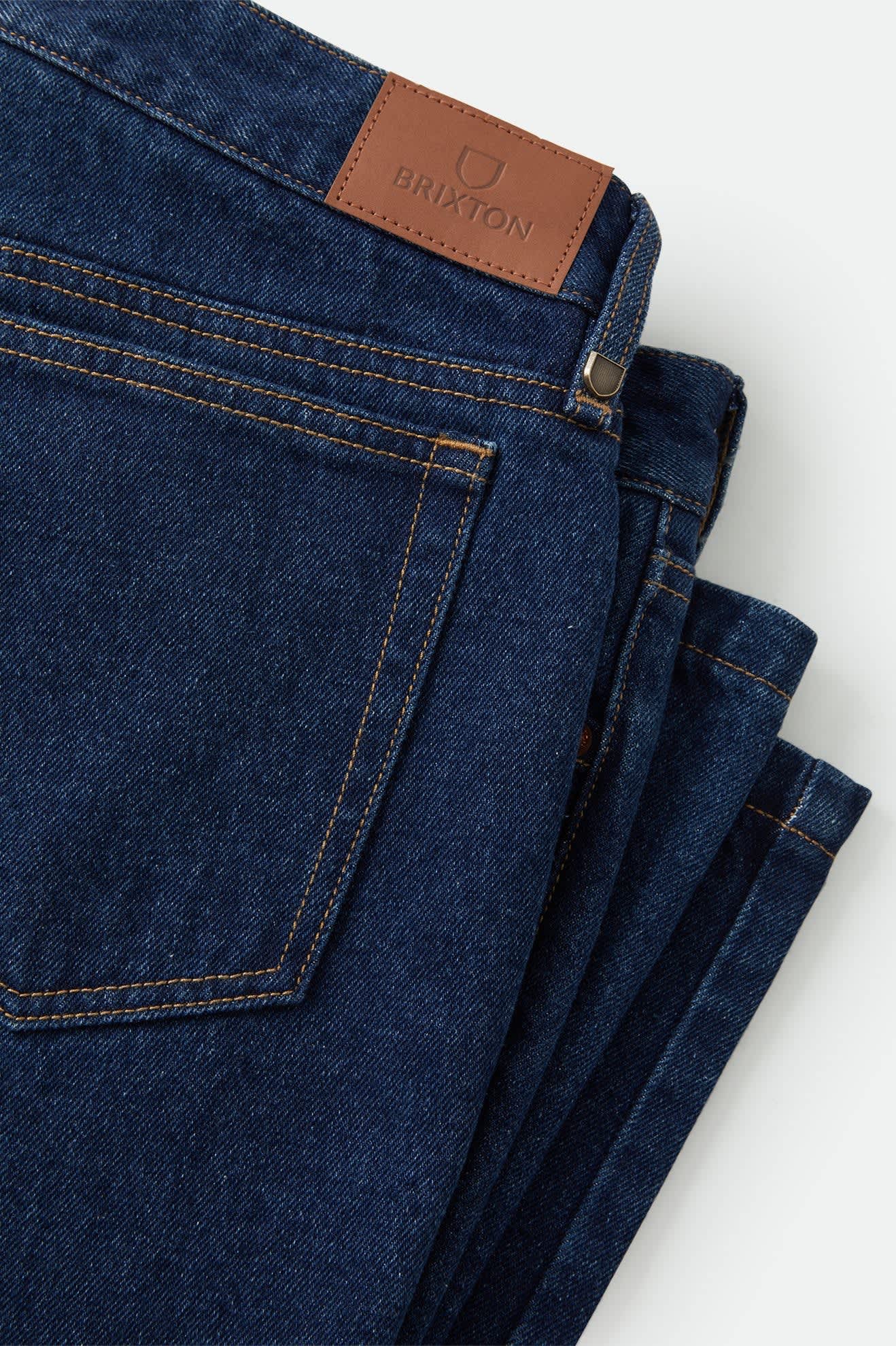 Men's Builders 5-Pocket Pant in the color Dark Denim - Additional Laydown image